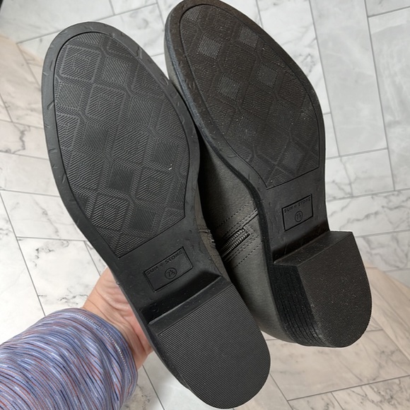 NWT Sun + Stone Womens Boot Booties Shoe Shoes Gray CADEE Zipper Gray 7.5M - Picture 7 of 11